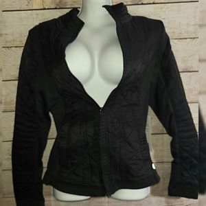 Black puffer coat 90° degree by Reflex